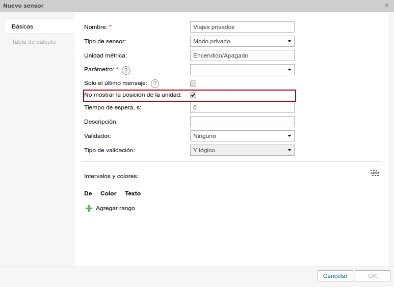 Viajes privados en Wialon Hosting