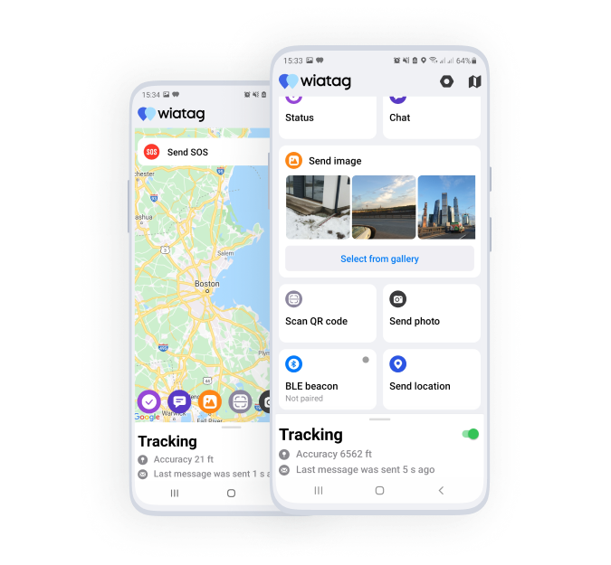 Field employee tracking with Wialon