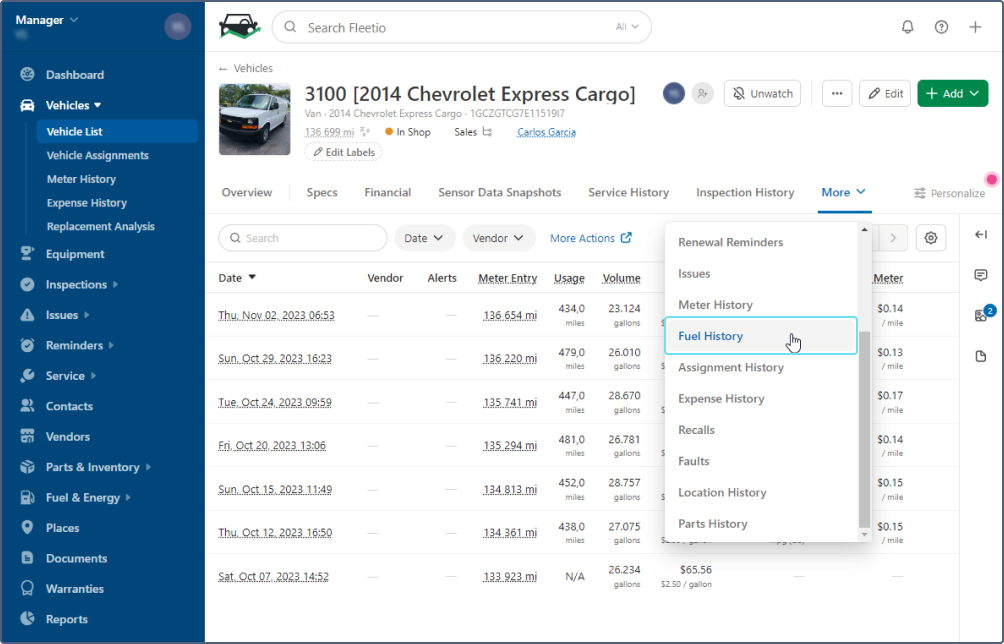 fleetio wialon screen