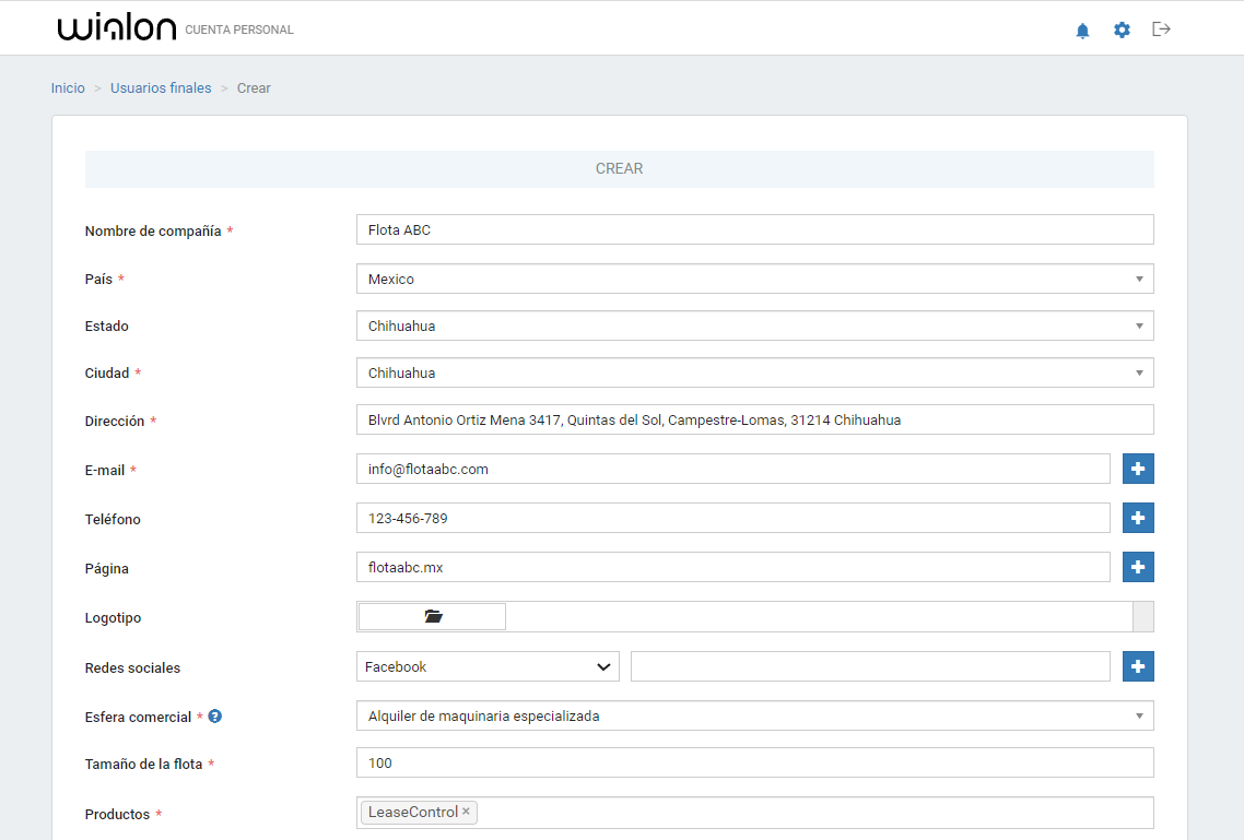 my.wialon.com — Registro de clientes actuales