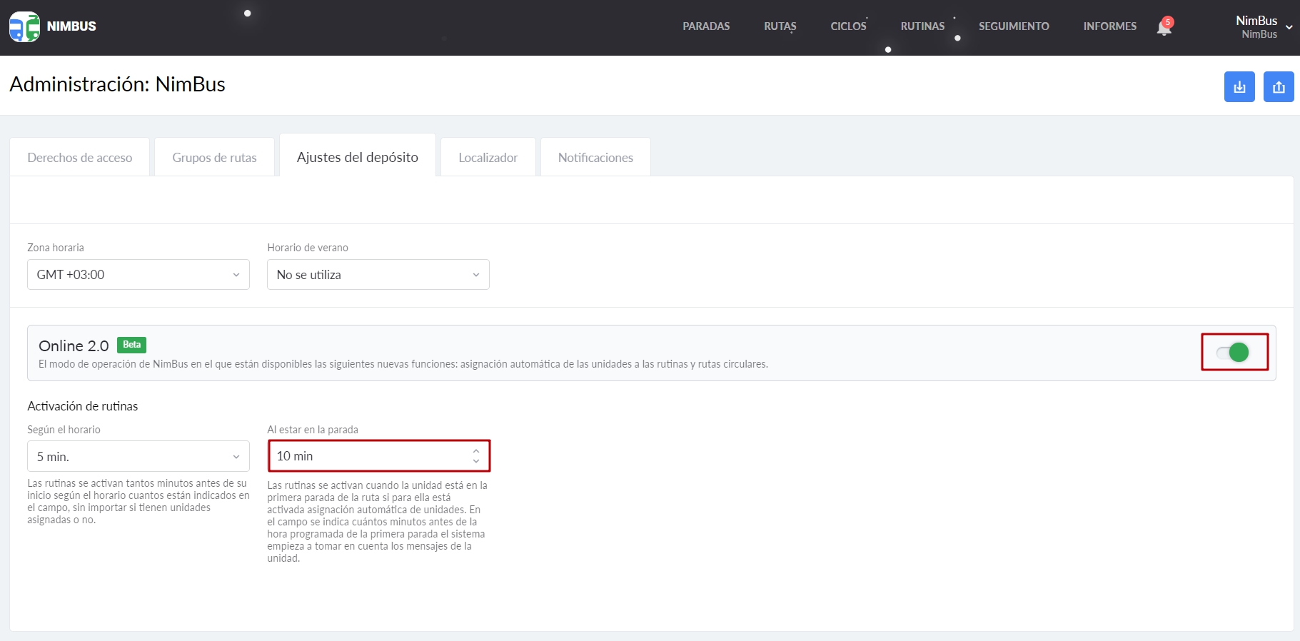 Asignación automática de unidades en NimBus