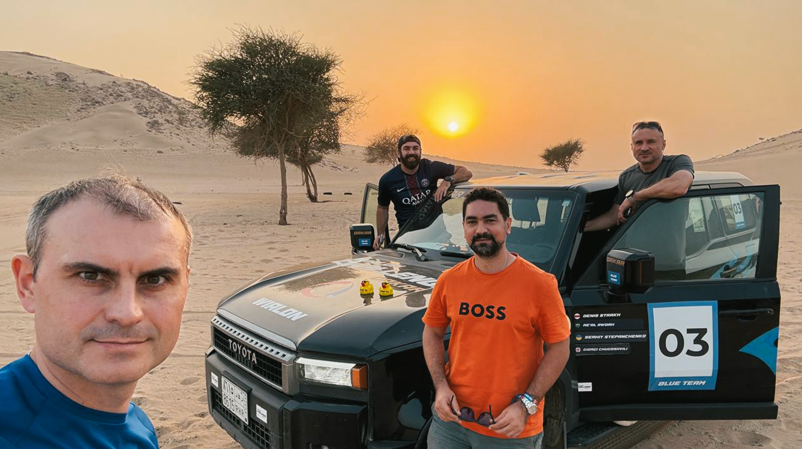 Sunset photo Wialon Challenge Dakar