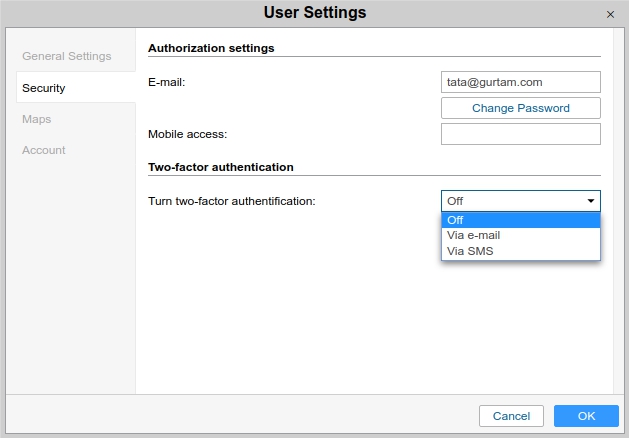 Two-factor authentication