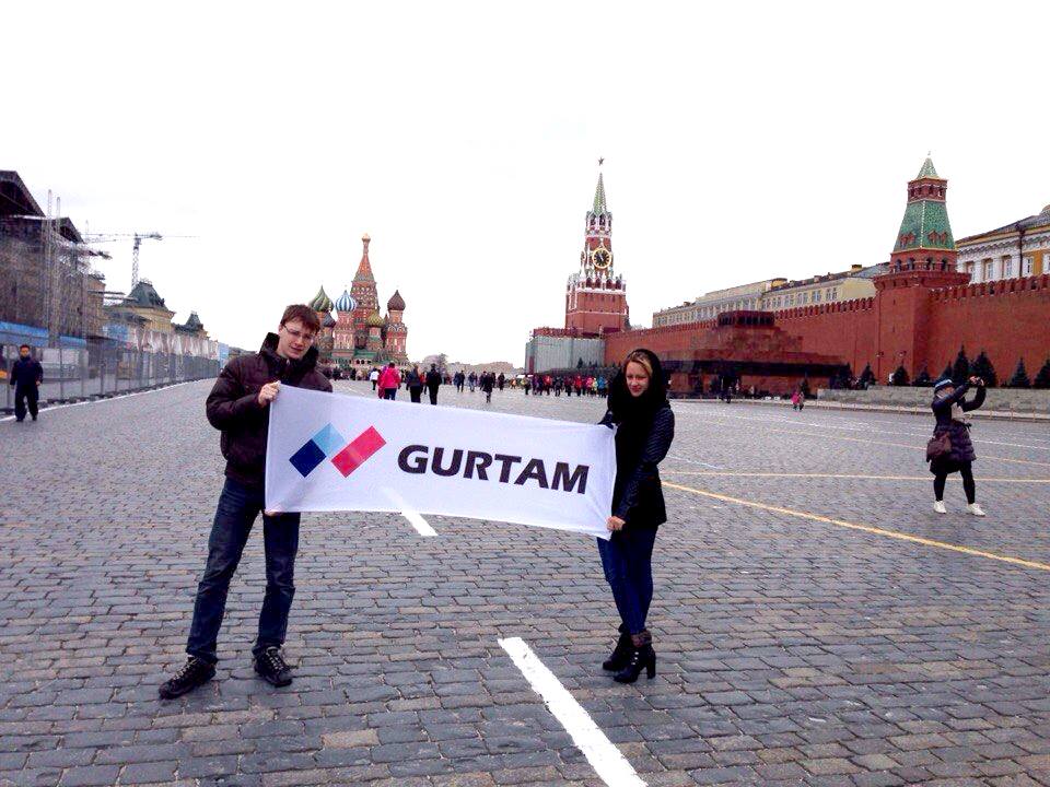 Флаг Gurtam на Красной площади