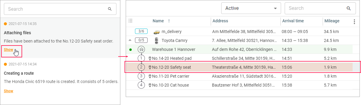  Les cartes de notification