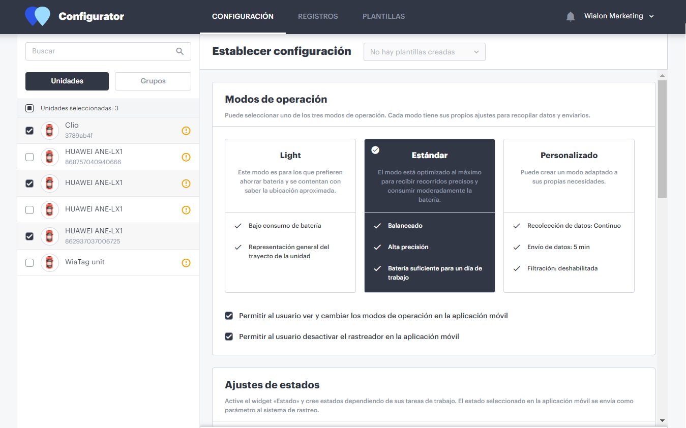 Configuracion