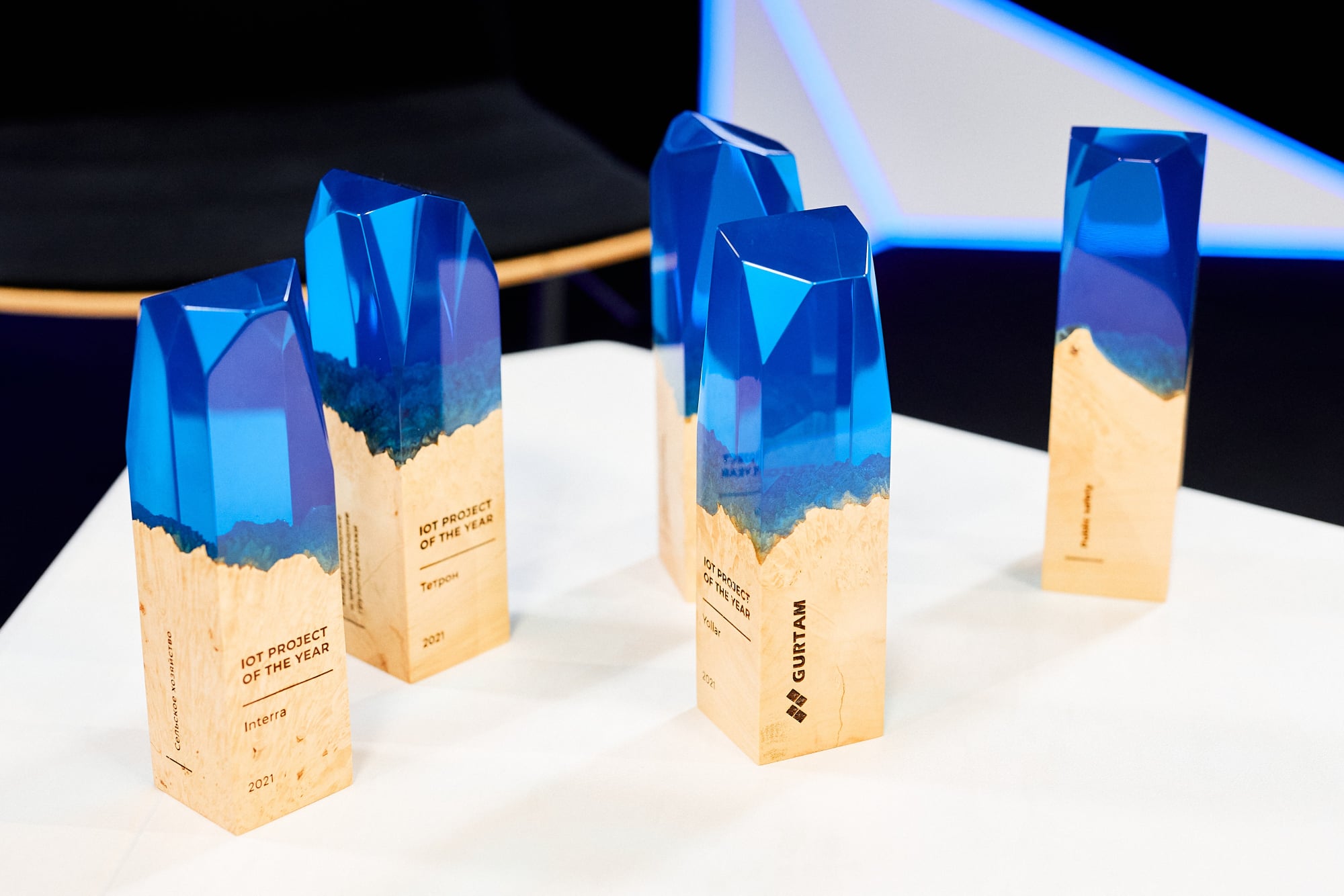 IoT project of the year 2021 trophy