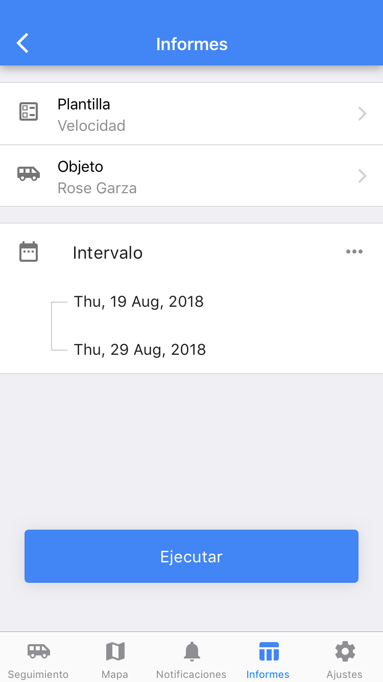 Funcionalidad de Wialon app