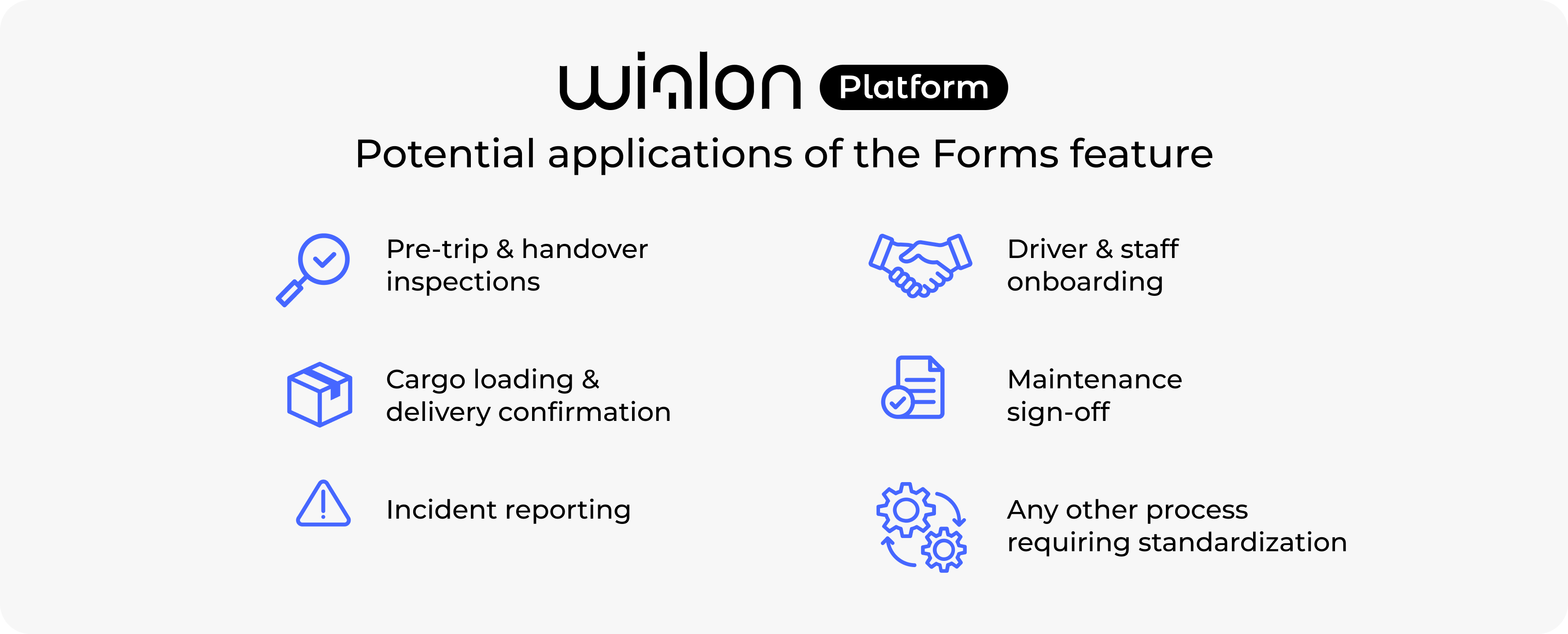 Forms in Wialon Platform