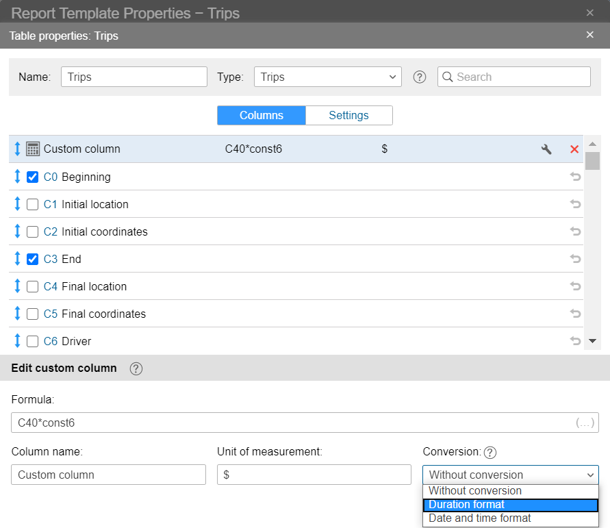 Ajout d'un convertisseur à la calculatrice