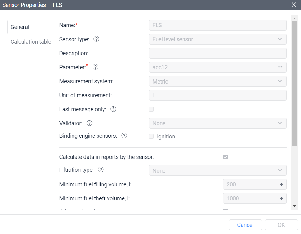 Advanced FLS settings