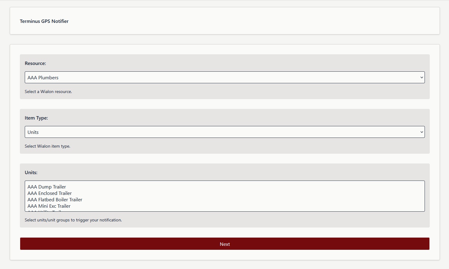 terminus-gps-notifier screenshot