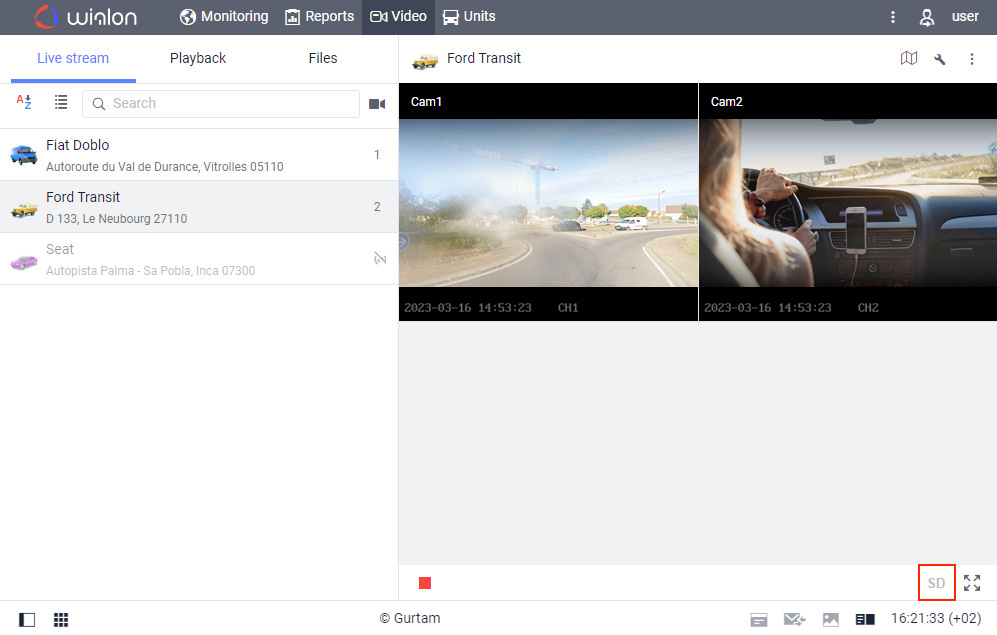 Sélection de la qualité vidéo