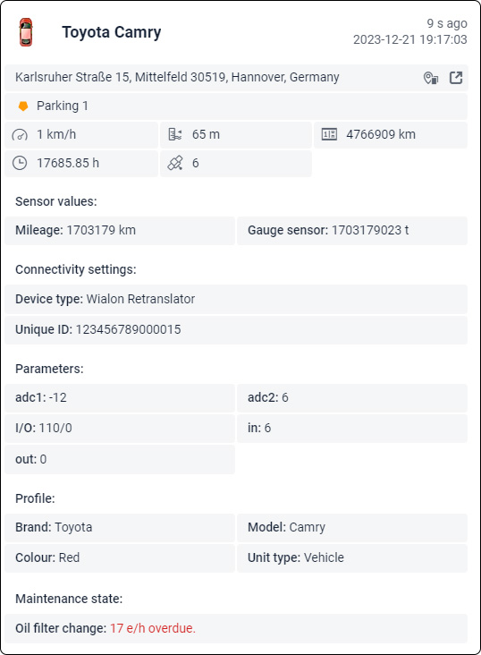 Nouvelle infobulle d'objet
