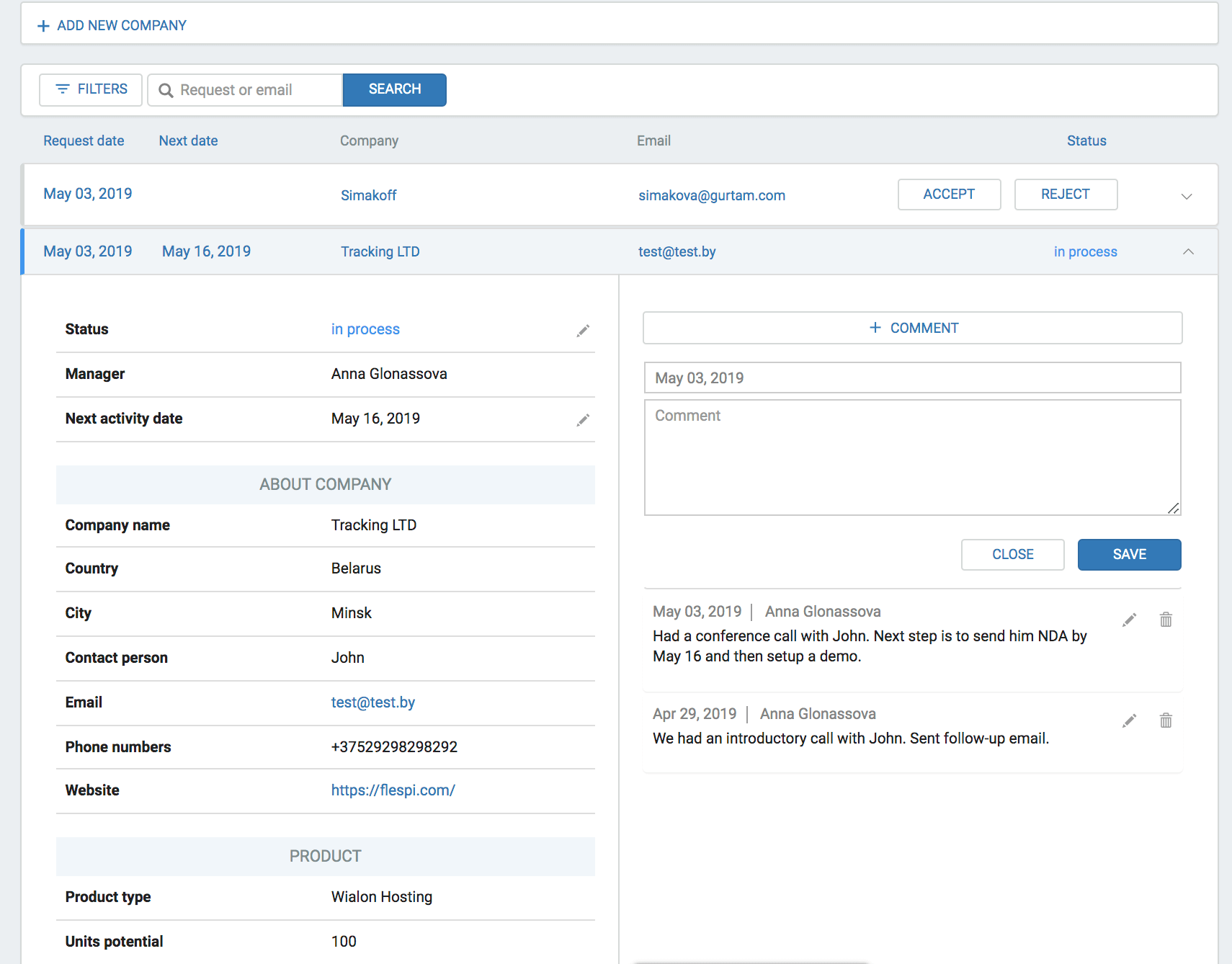 Profil de l'entreprise