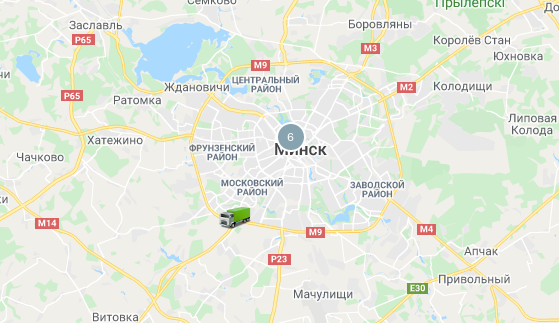 Группировка иконок на карте включена