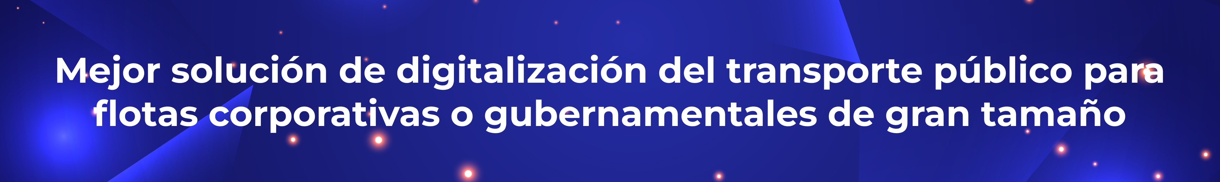 Mejor solución de digitalización del transporte público para flotas corporativas o gubernamentales de gran tamaño