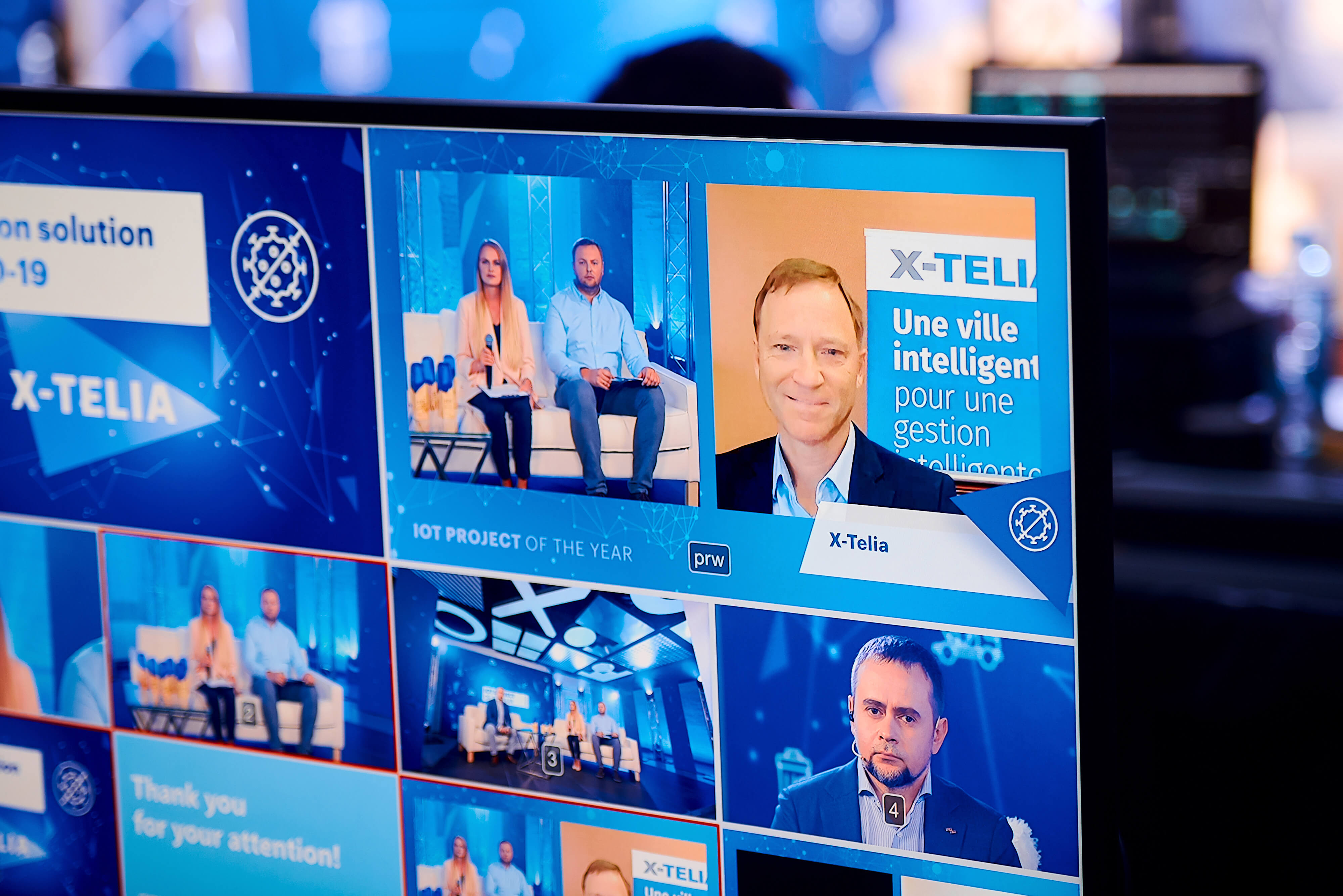 Команда X-Telia на церемонии награждения IoT project of the year