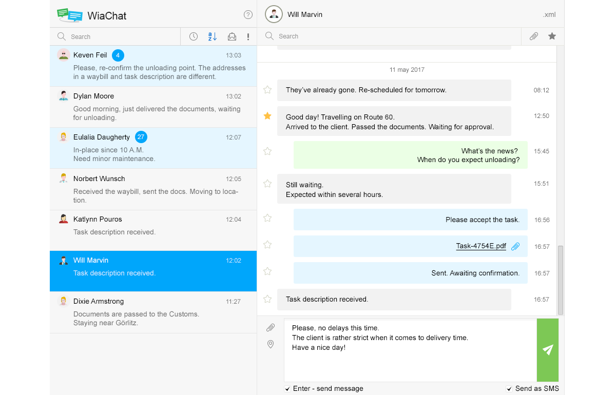 Le chat a été développé pour la communication rapide