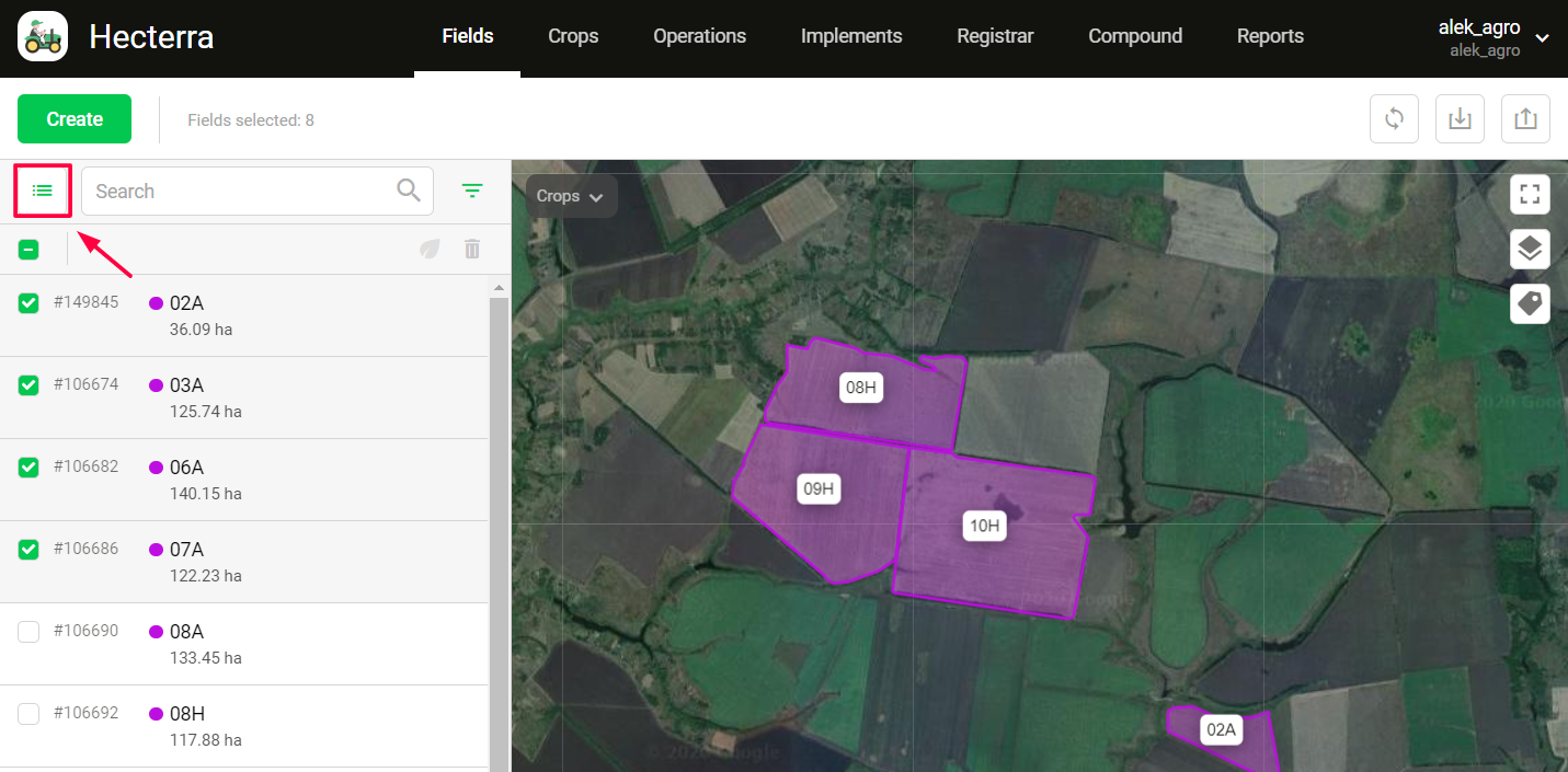 Mass operations with fields