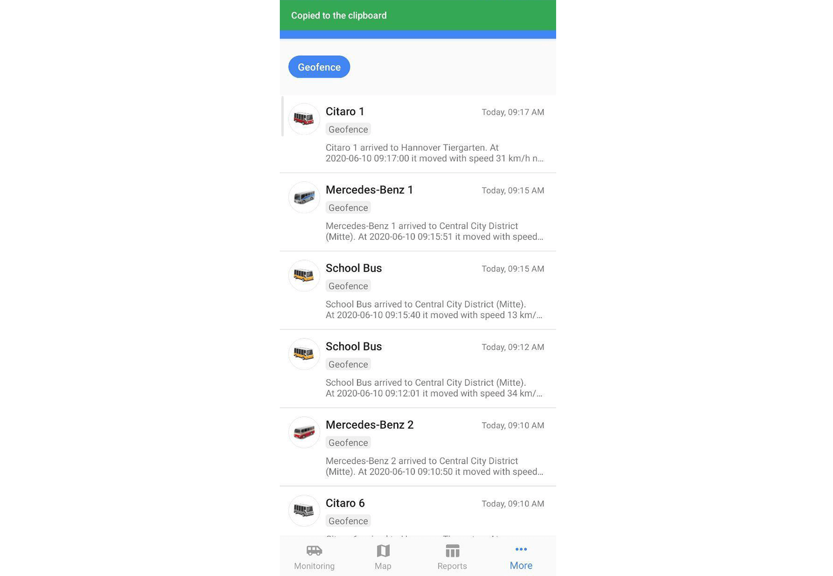 Notifications copying to the clipboard