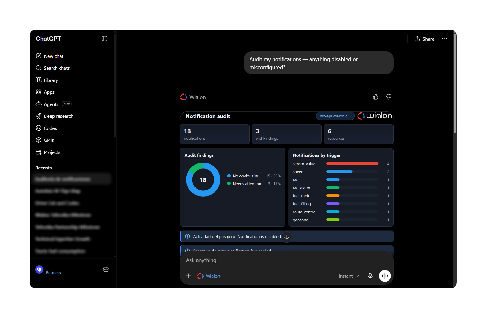 wialon-for-chatgpt screenshot
