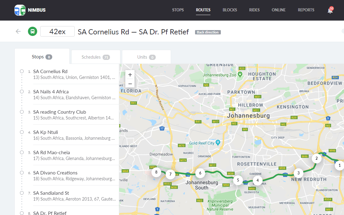 Public transportation management with Wialon