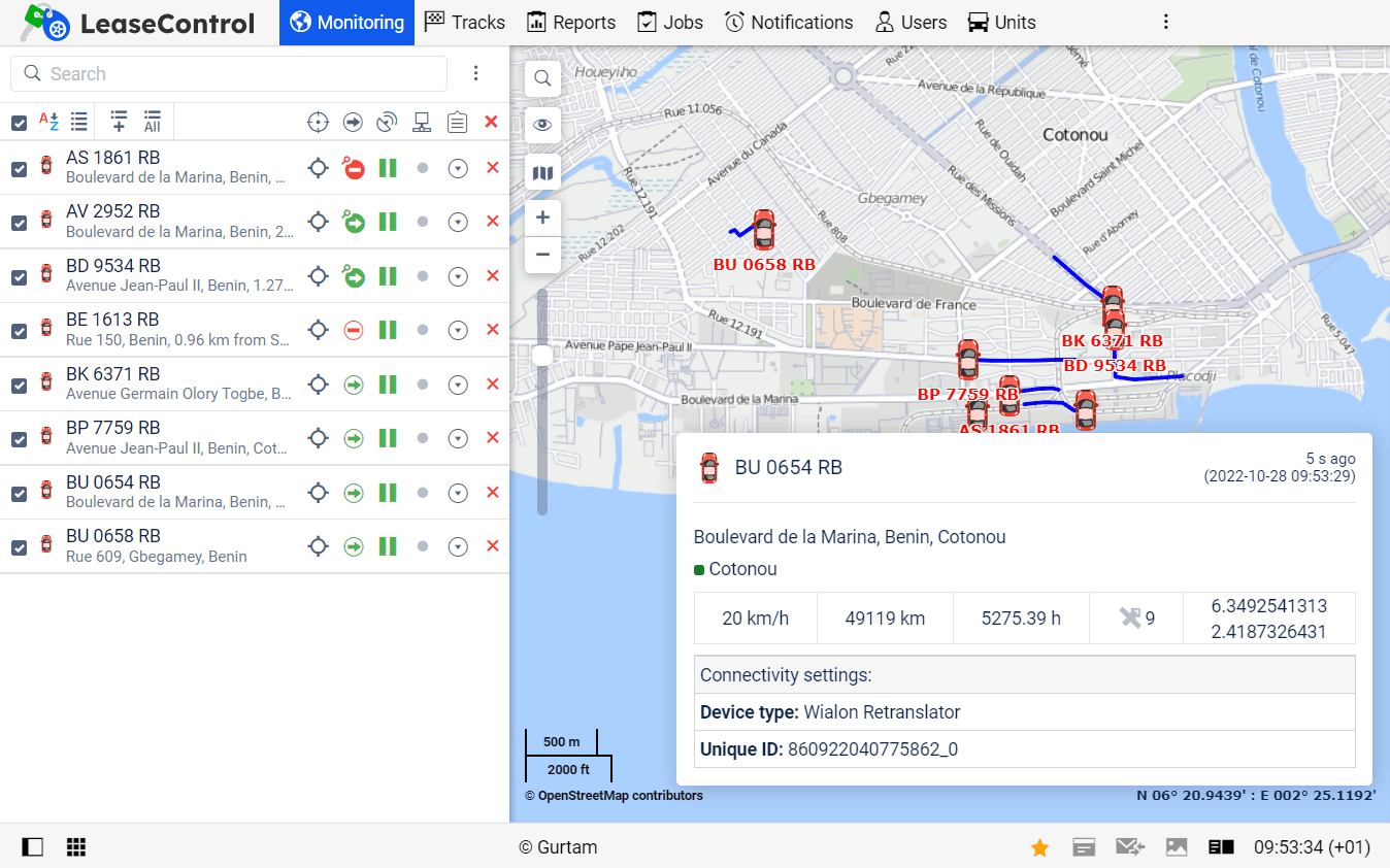 Real Time Vehicle Tracking