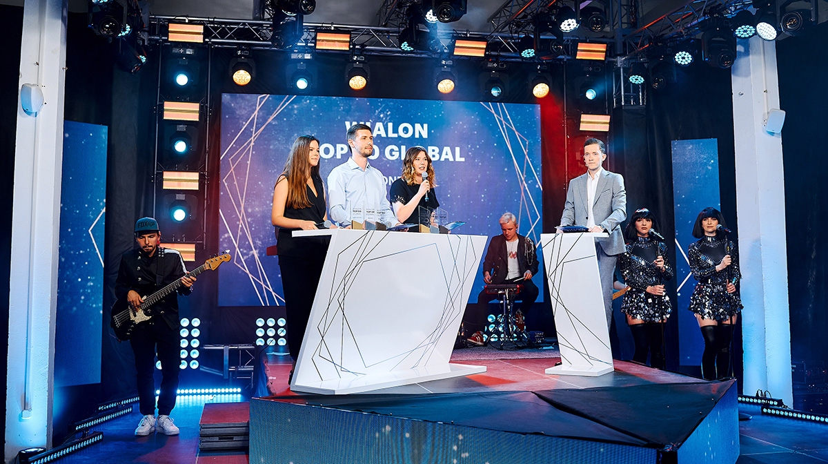 Gurtam team at the 2020 Wialon Top 50 Global award ceremony