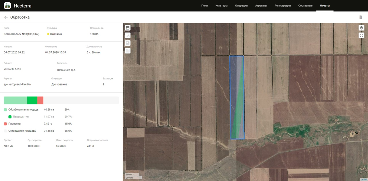 The cultivation registration page