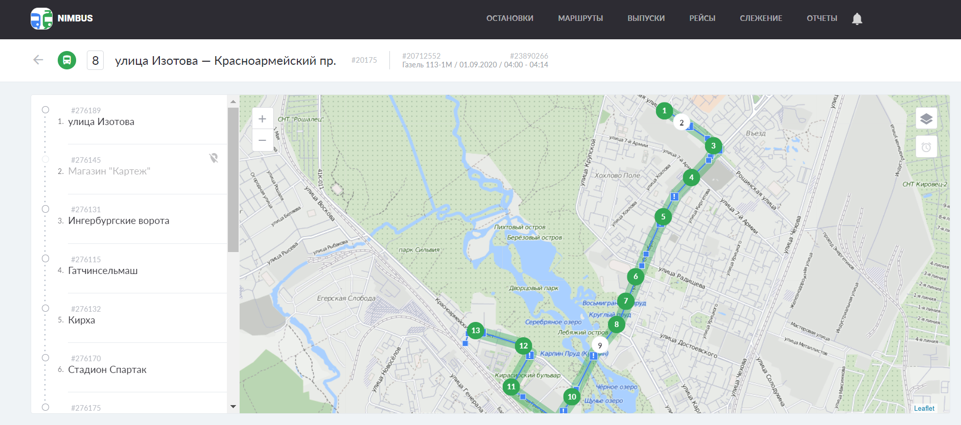 Отображение ID сущностей на фронтенде в NimBus