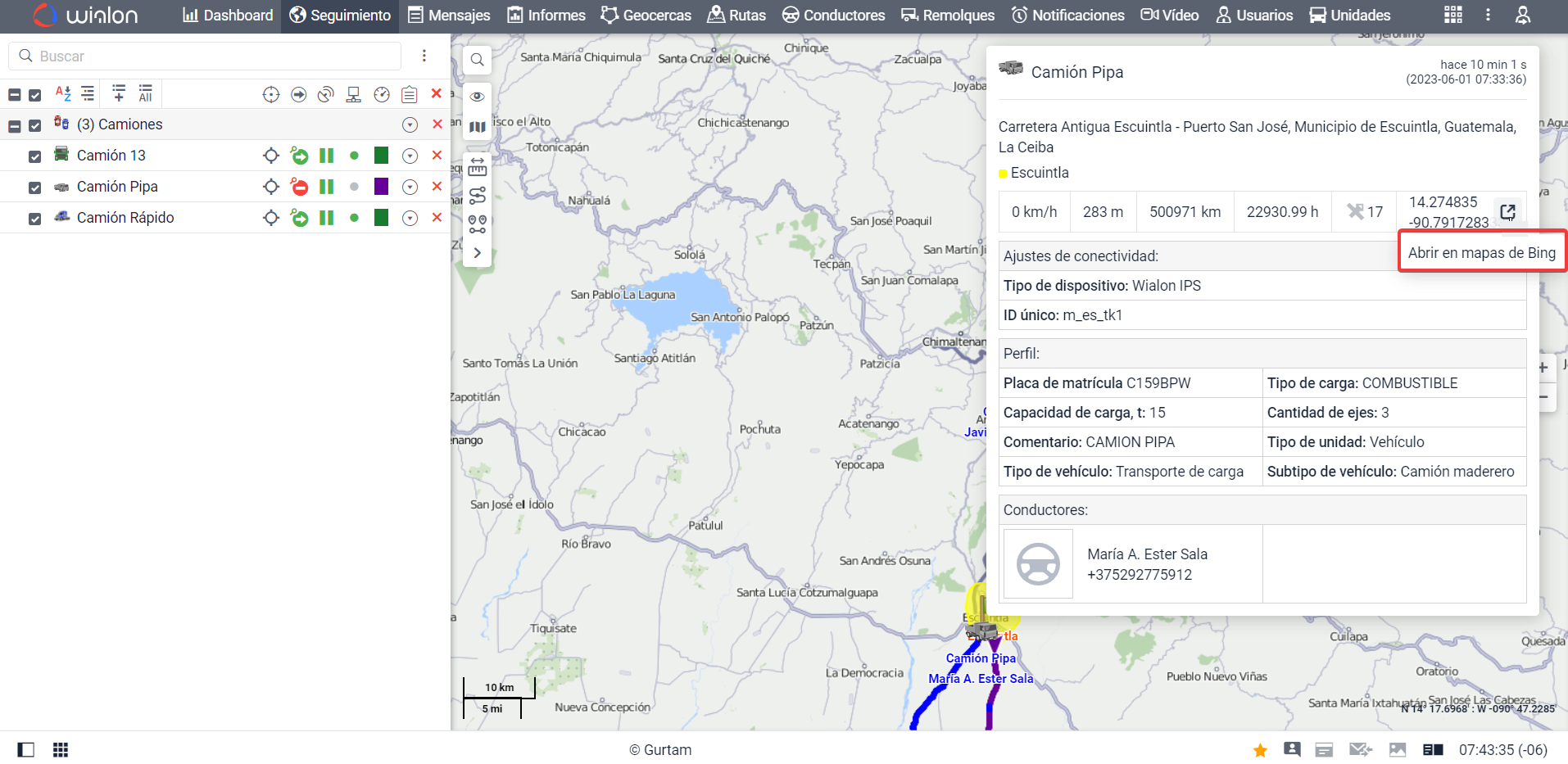 Clickable coordinates
