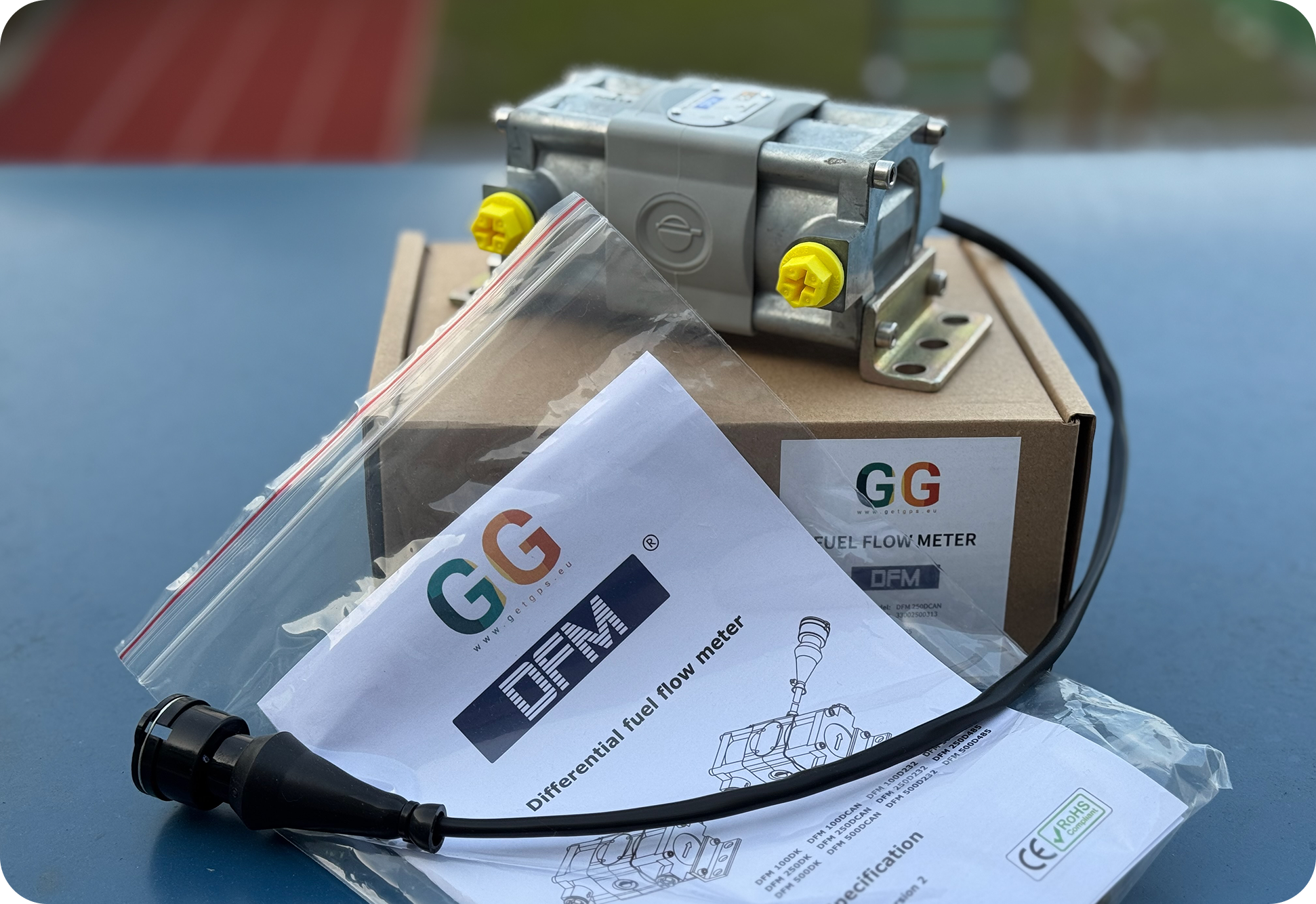 Capteur de carburant co-marqué, adapté aux équipements John Deere, développé par GetGPS et Technoton