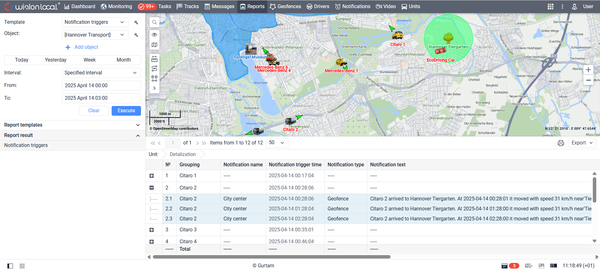 notifications triggers en