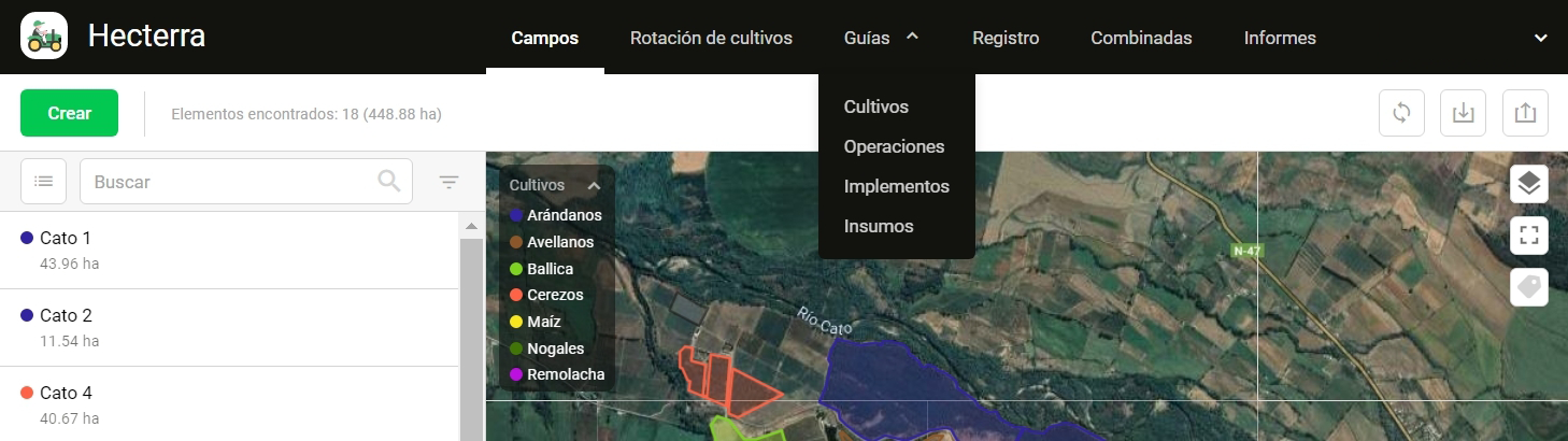 Updating the top menu