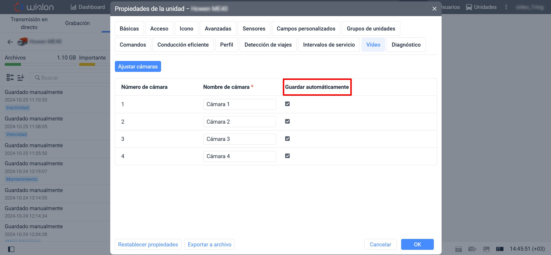 es receiving files from the device automatically