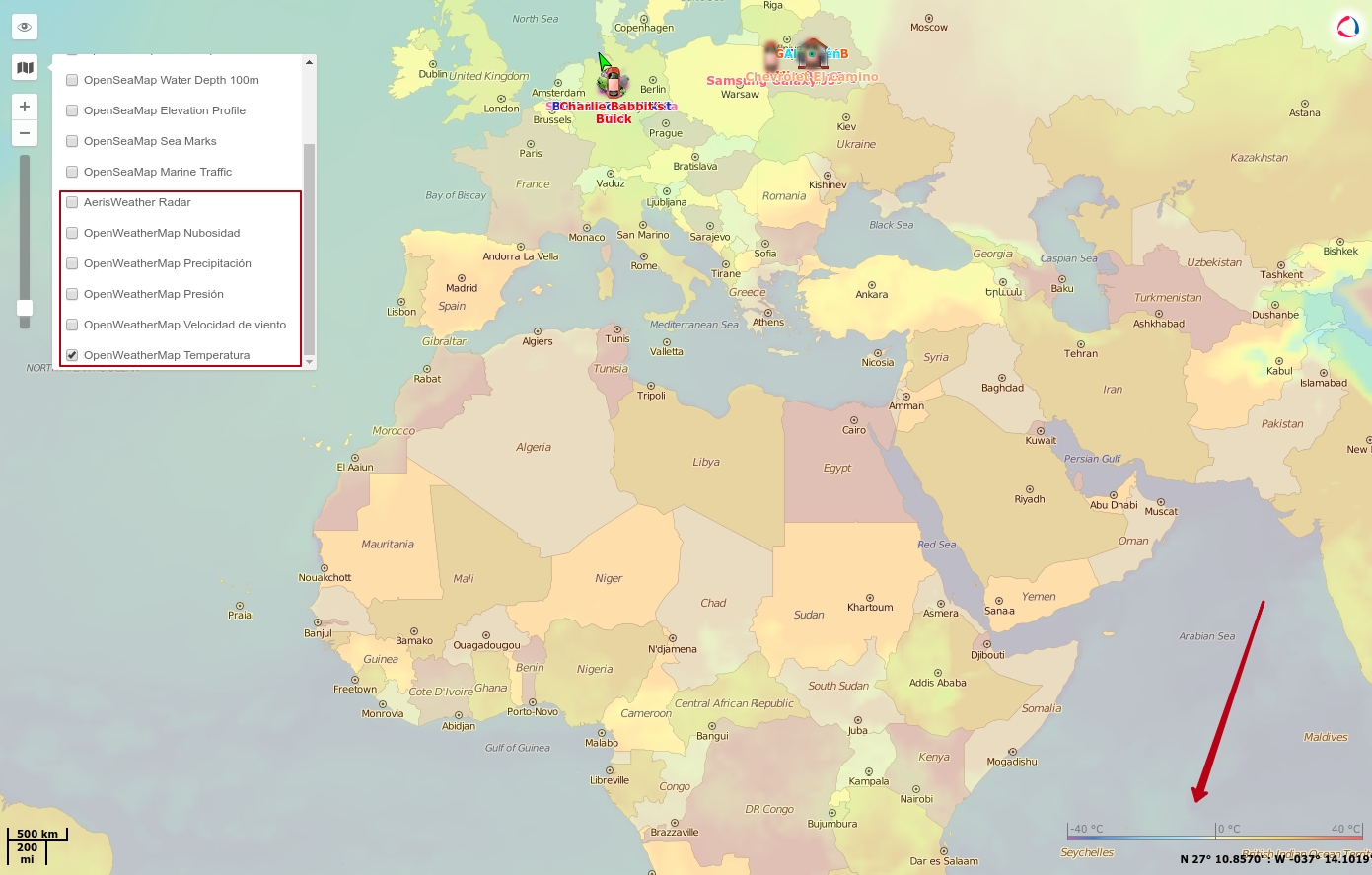 Exportación de repetidores: la lista de unidades y los ID nuevos en un archivo