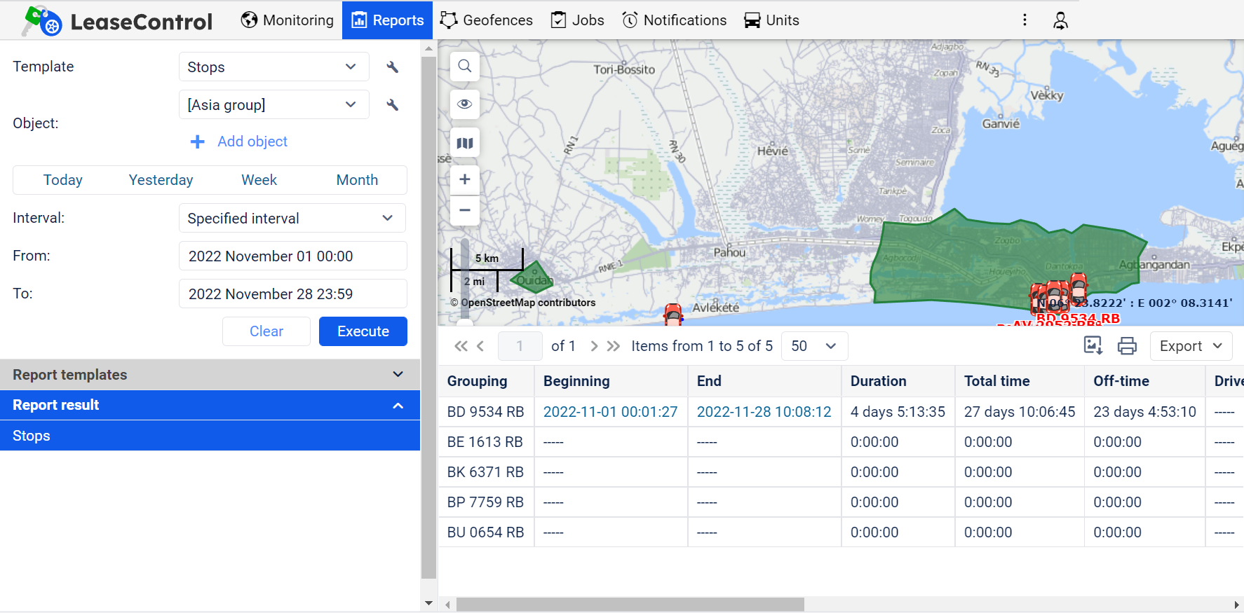 Rapports LeaseControl