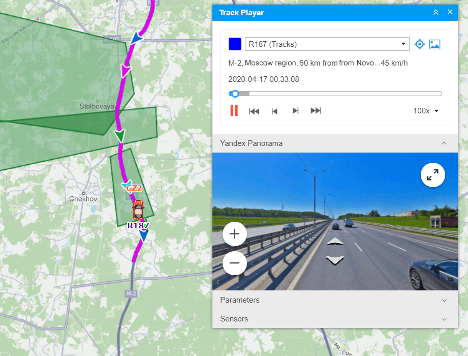 Track Player in Wialon Local
