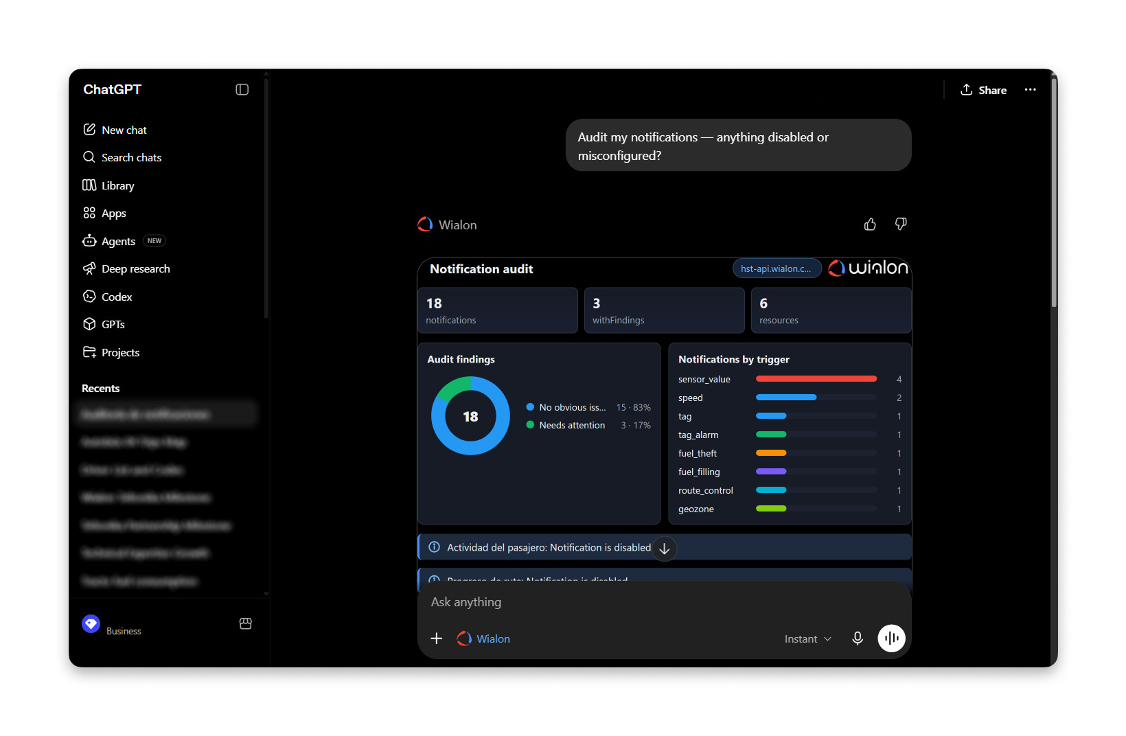 wialon-for-chatgpt screenshot