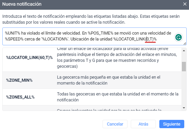 Enlace de Localizador con la vida útil ilimitada