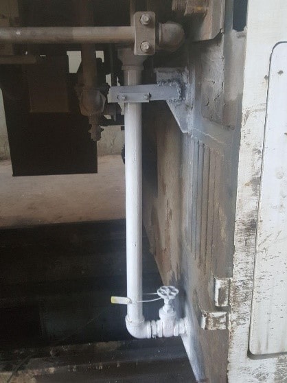 Le réservoir de carburant du train