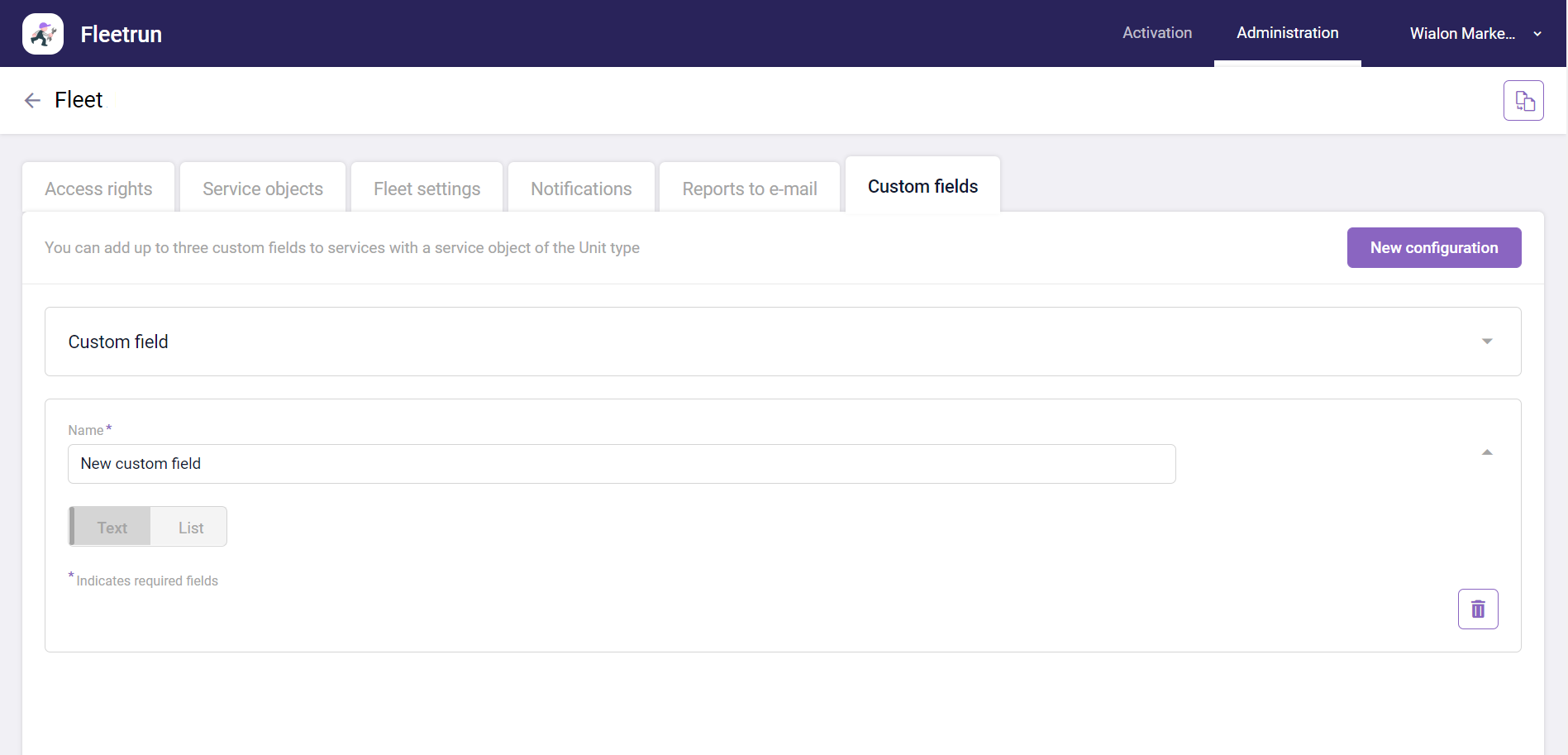Création des champs personnalisés