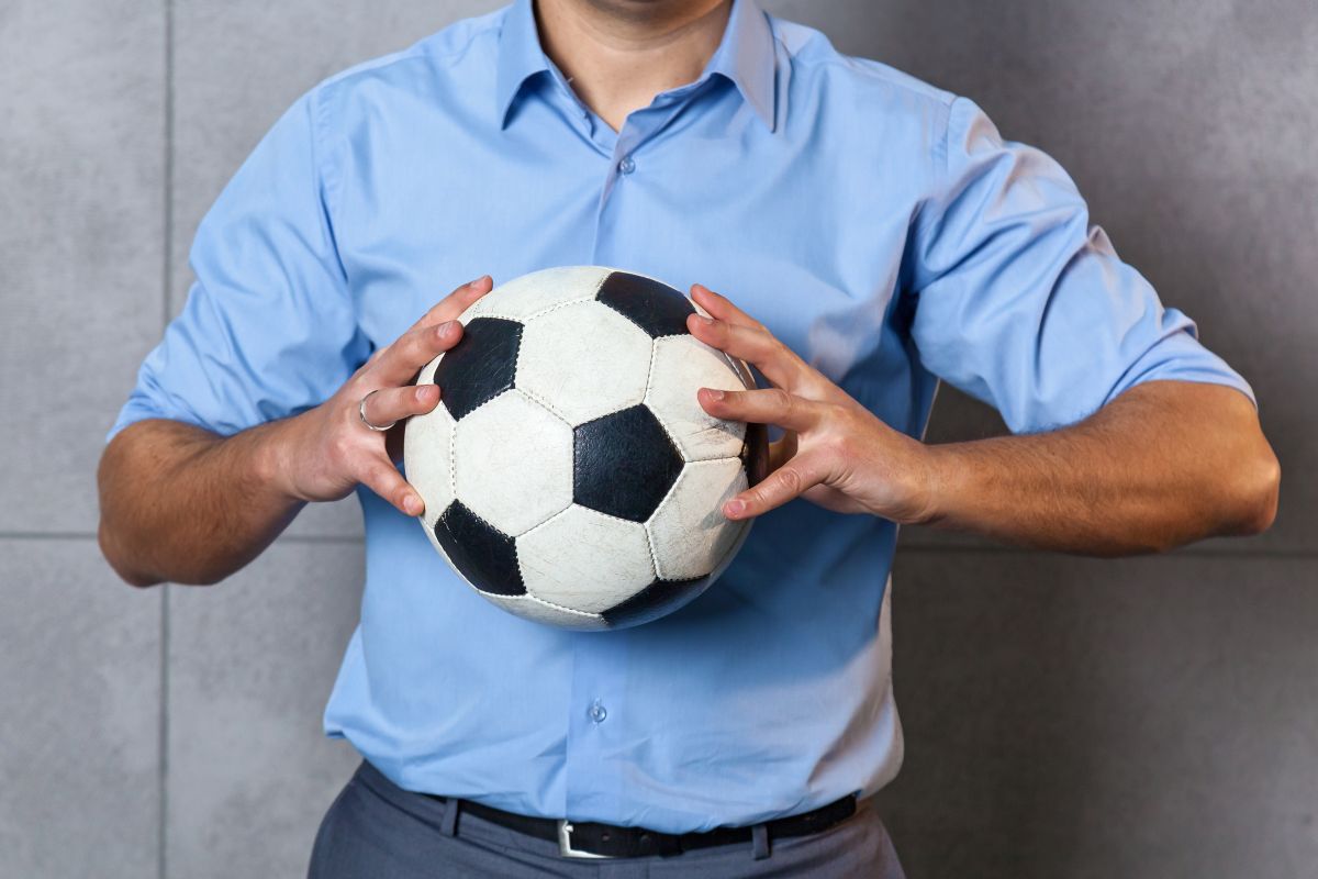 Man Soccer Ball