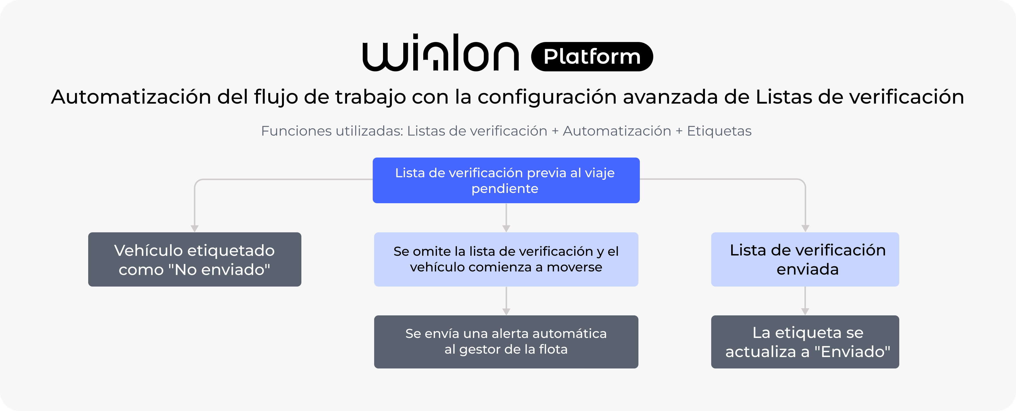 Checklists in Wialon Platform 3 ES