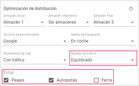 the Google routing service