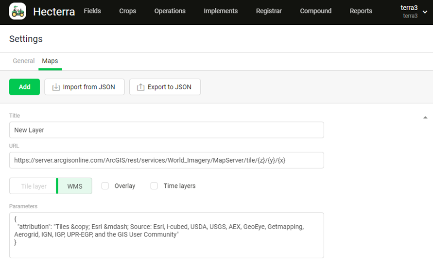 Couches de temps pour les cartes WMS