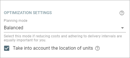 Prise en compte de l'emplacement des véhicules