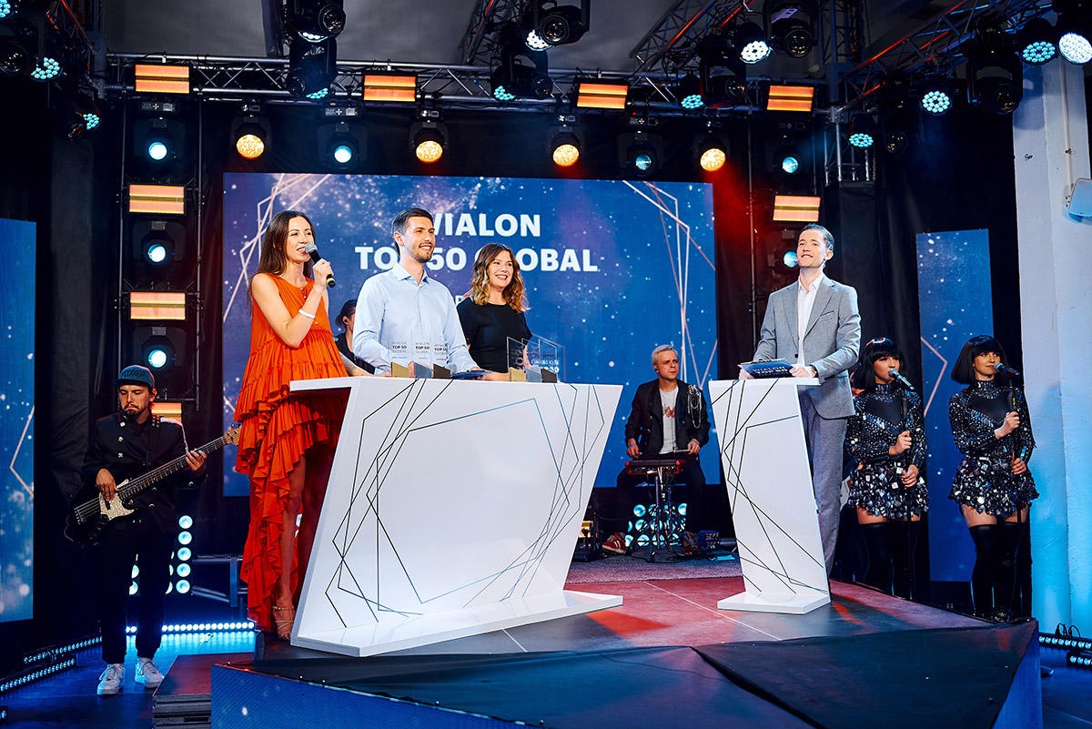 Gurtam team at the 2020 Wialon Top 50 Global award ceremony