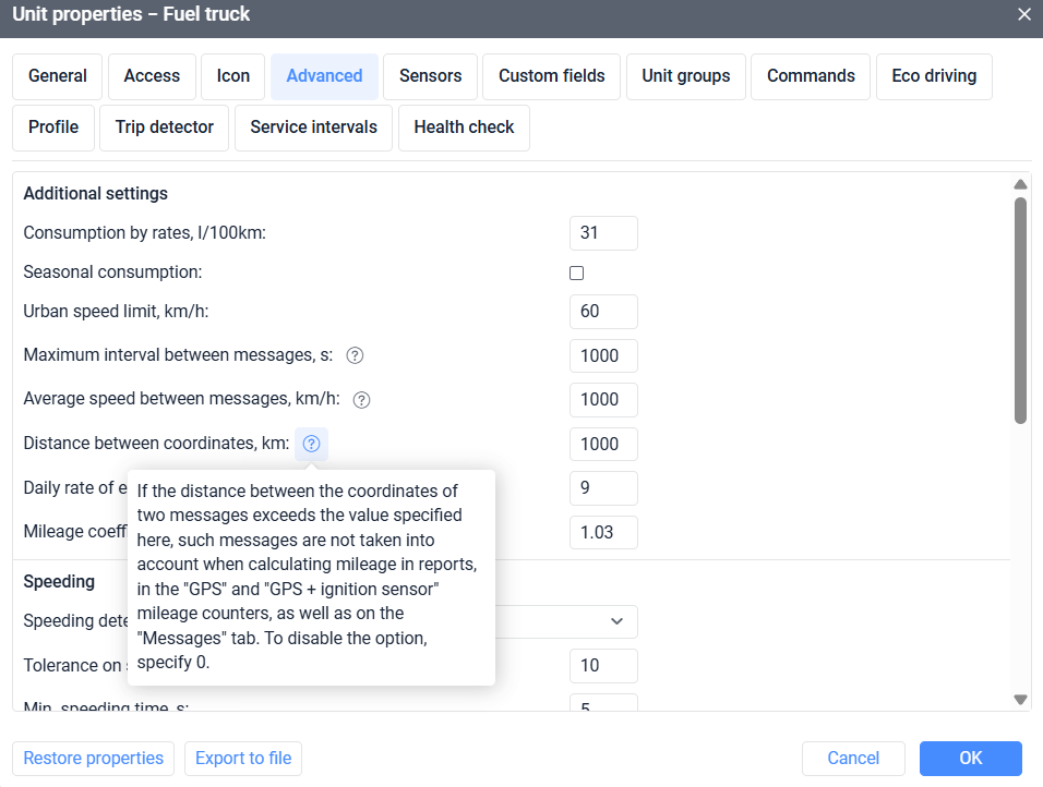 filter to exclude coordinate outliers en